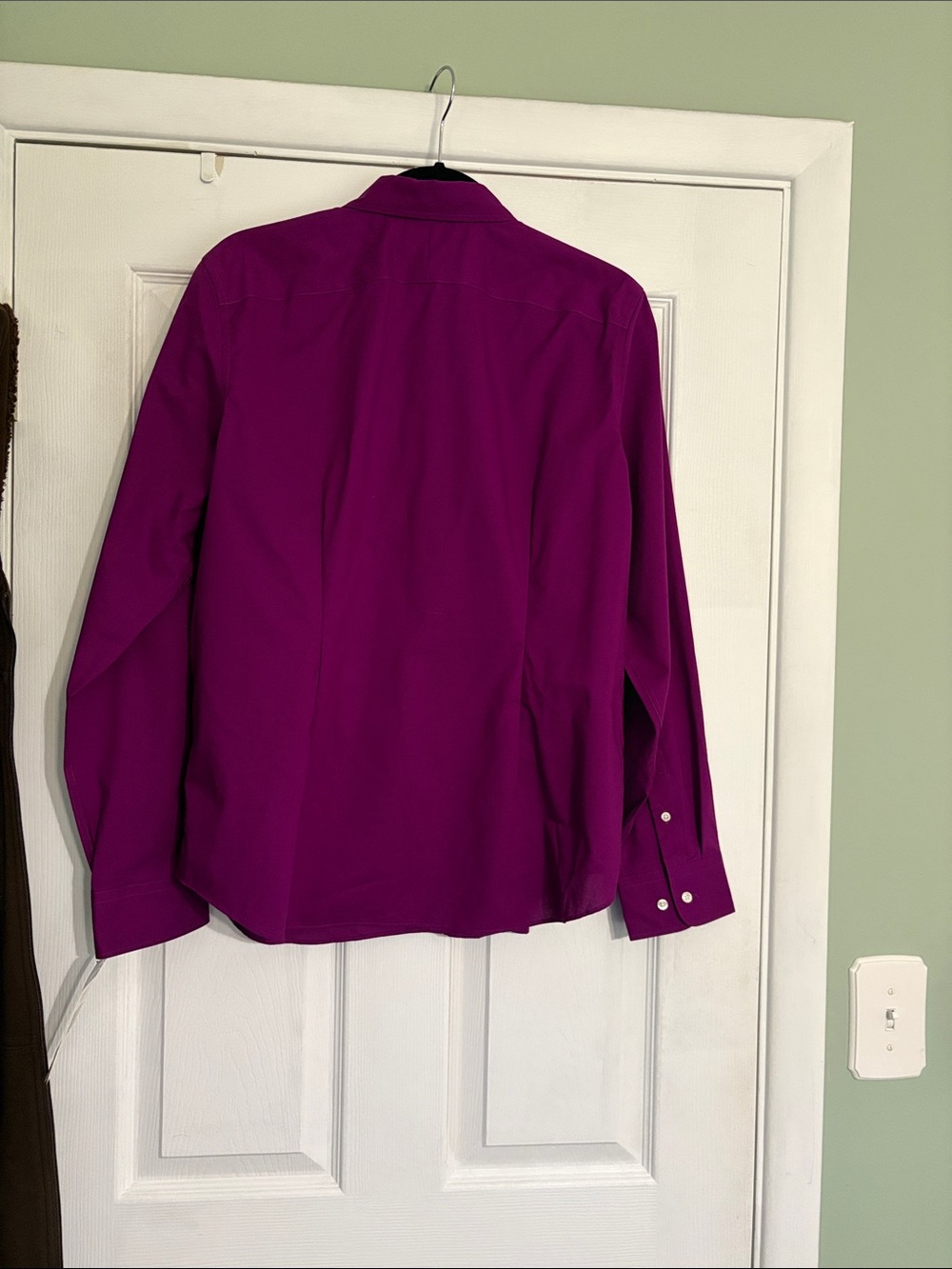 Chaps Women's Button-Down Shirt - Magenta - Picture 5 of 8